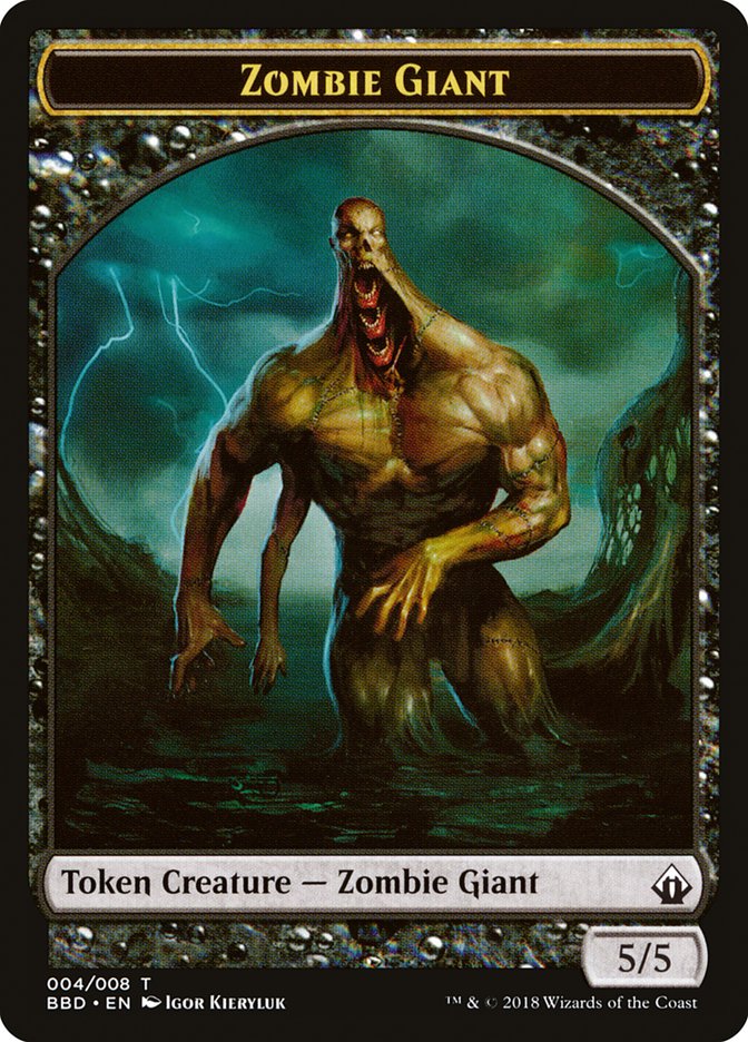 Zombie Giant Token [Battlebond Tokens] | Mega City Incorporated