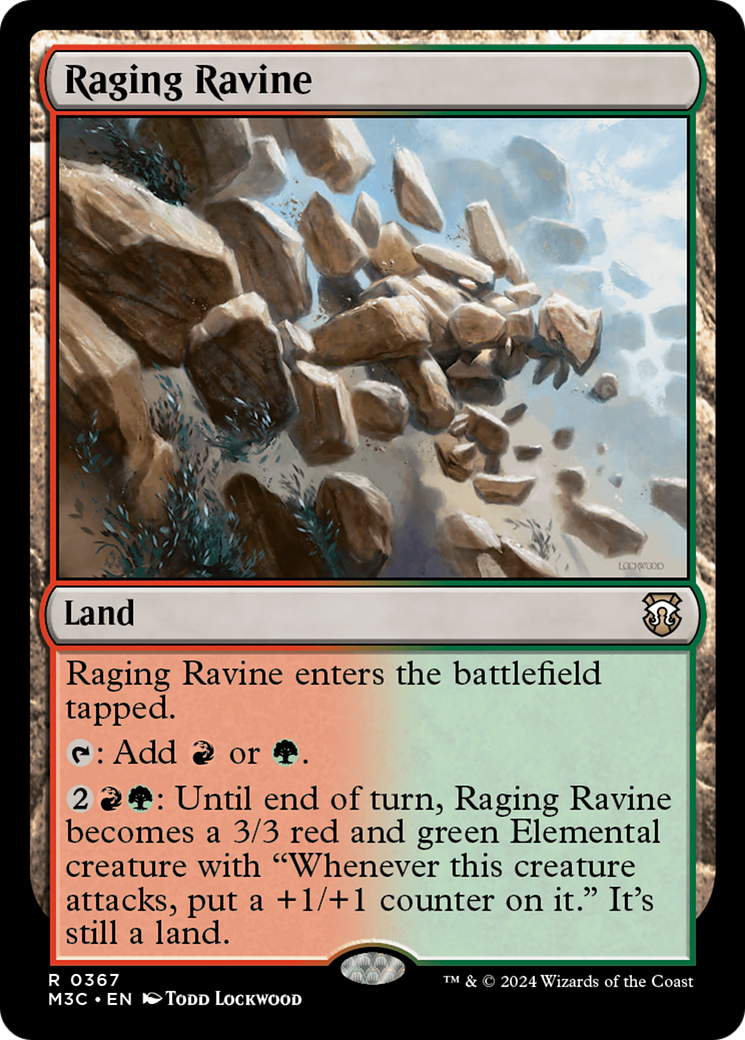 Raging Ravine (Ripple Foil) [Modern Horizons 3 Commander] | Mega City Incorporated