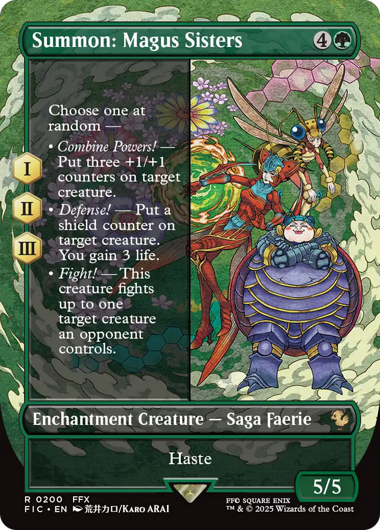 Summon: Magus Sisters (Borderless) [FINAL FANTASY Commander] | Mega City Incorporated