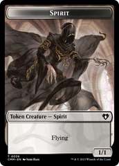 Spirit (0039) // Knight Double-Sided Token [Commander Masters Tokens] | Mega City Incorporated