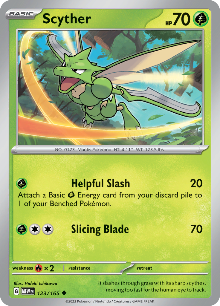 Scyther (123/165) [Scarlet & Violet 151] | Mega City Incorporated