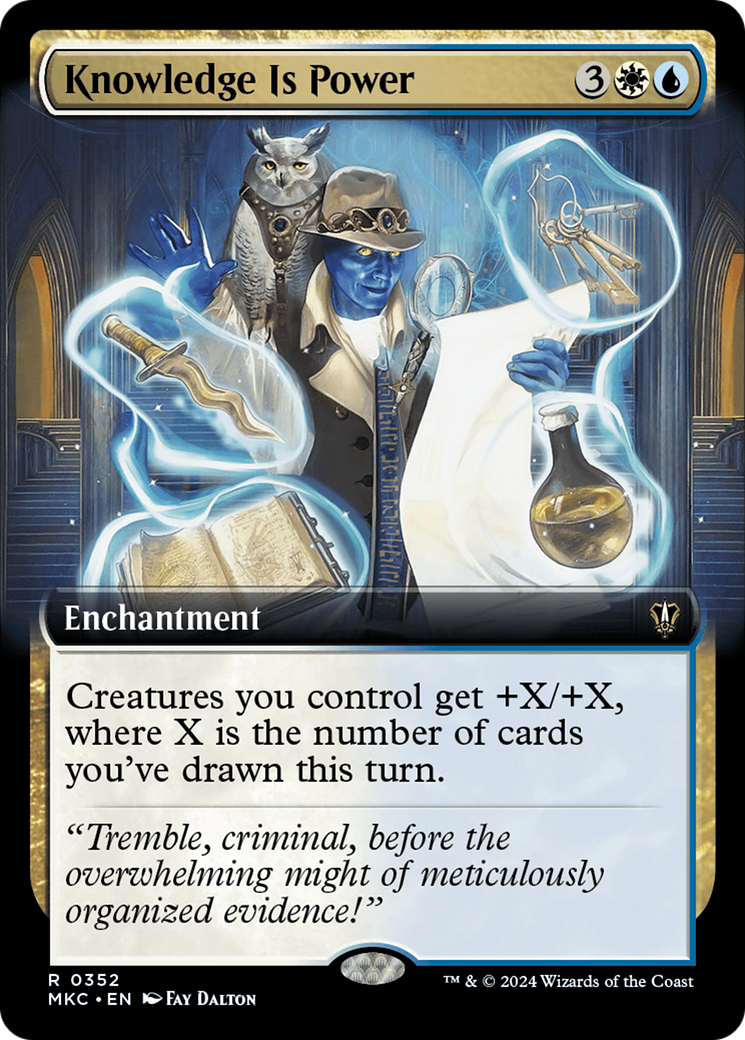 Knowledge is Power (Extended Art) [Murders at Karlov Manor Commander] | Mega City Incorporated