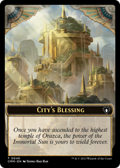 City's Blessing // Construct (41) Double-Sided Token [Commander Masters Tokens] | Mega City Incorporated
