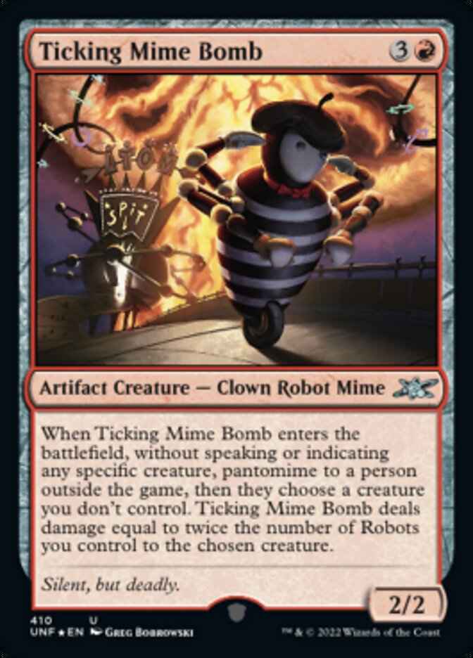 Ticking Mime Bomb (Galaxy Foil) [Unfinity] | Mega City Incorporated