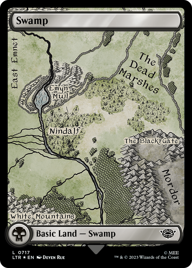 Swamp (0717) (Surge Foil) [The Lord of the Rings: Tales of Middle-Earth] | Mega City Incorporated