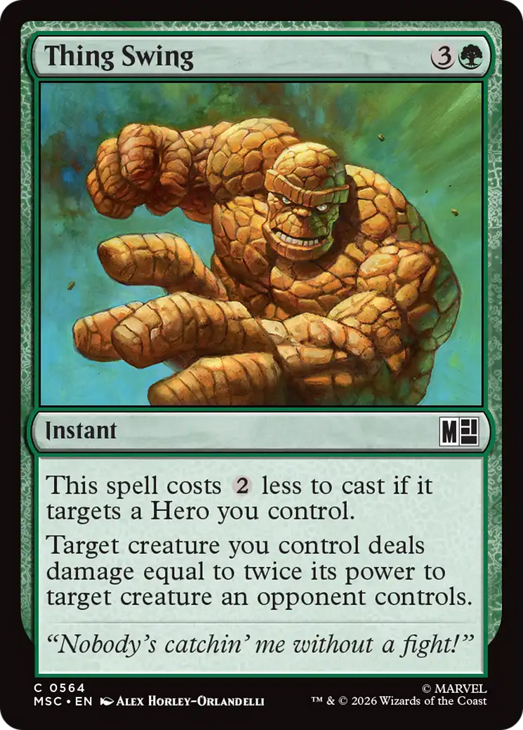 Thing Swing [Marvel Super Heroes Commander] | Mega City Incorporated