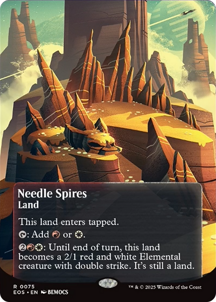 Needle Spires (0075) (Borderless) [Edge of Eternities: Stellar Sights] | Mega City Incorporated