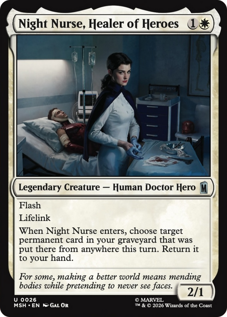 Night Nurse, Healer of Heroes [Marvel Super Heroes] | Mega City Incorporated