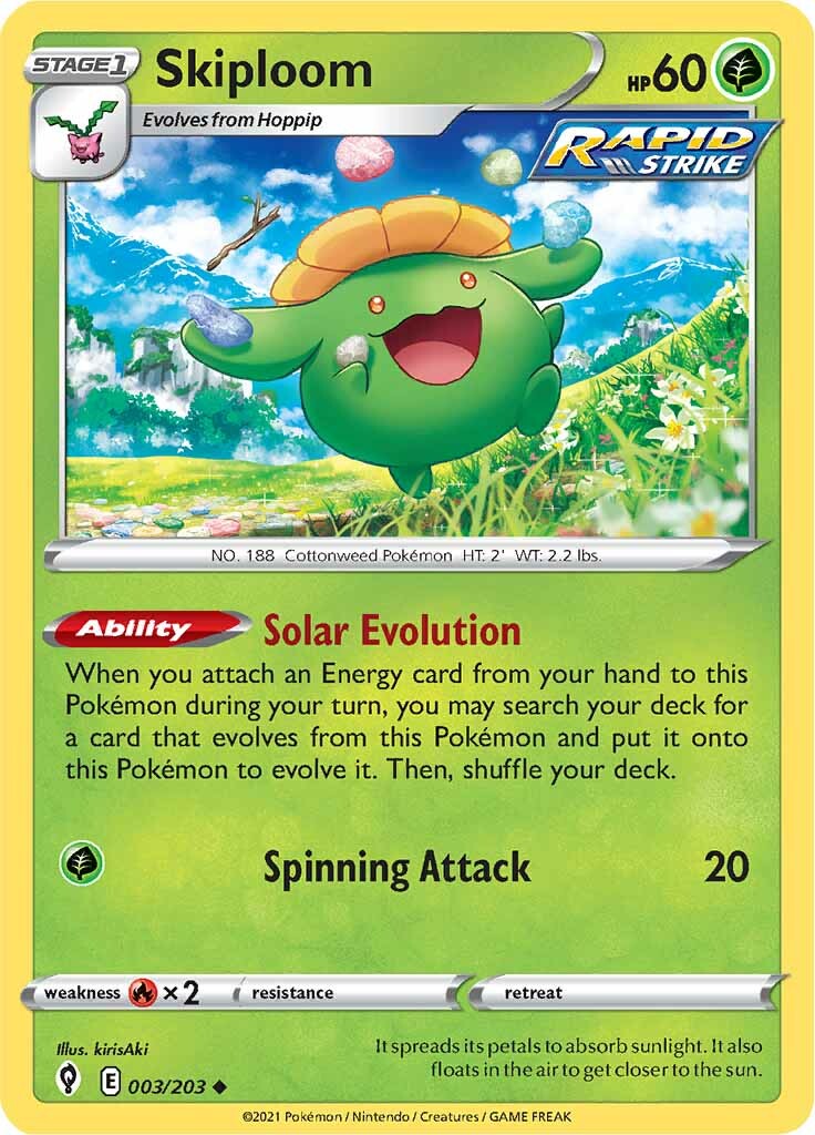 Skiploom (003/203) [Sword & Shield: Evolving Skies] | Mega City Incorporated