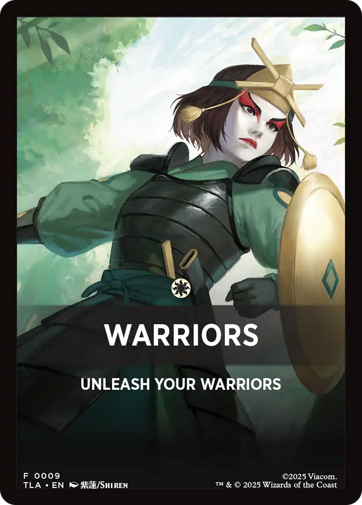 Warriors Theme Card [Avatar: The Last Airbender Tokens] | Mega City Incorporated