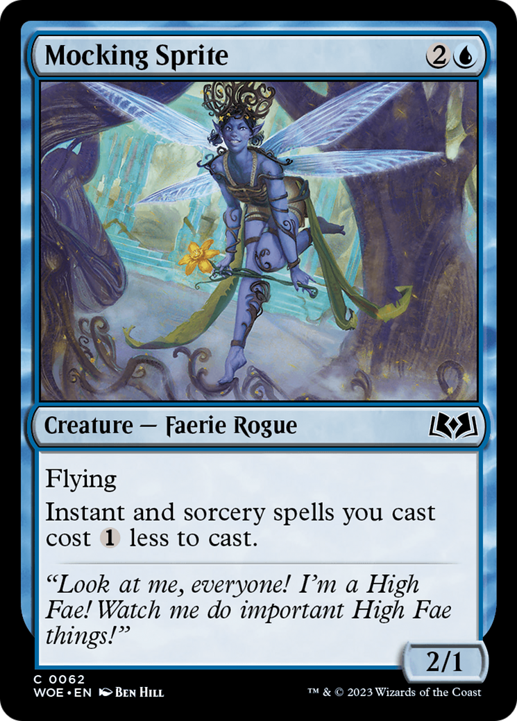 Mocking Sprite [Wilds of Eldraine] | Mega City Incorporated