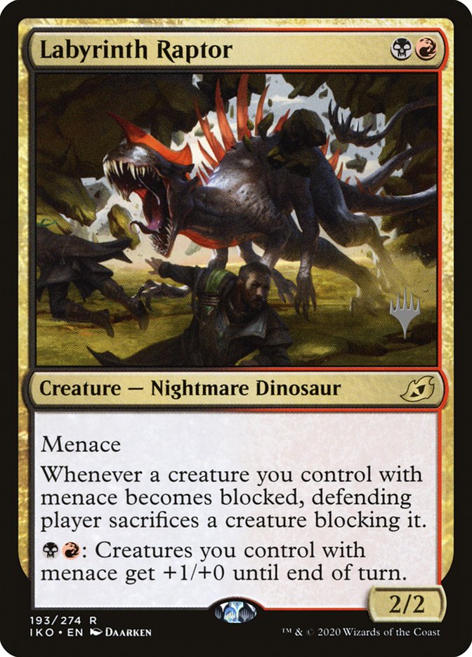 Labyrinth Raptor (Promo Pack) [Ikoria: Lair of Behemoths Promos] | Mega City Incorporated