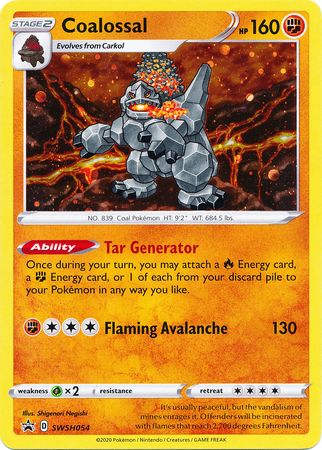 Coalossal (SWSH054) [Sword & Shield: Black Star Promos] | Mega City Incorporated