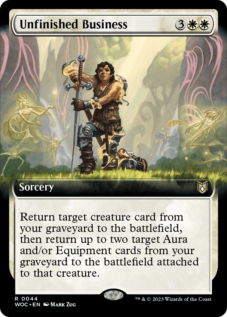 Unfinished Business (Extended Art) [Wilds of Eldraine Commander] | Mega City Incorporated