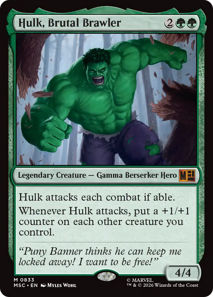 Hulk, Brutal Brawler [Marvel Super Heroes Commander] | Mega City Incorporated
