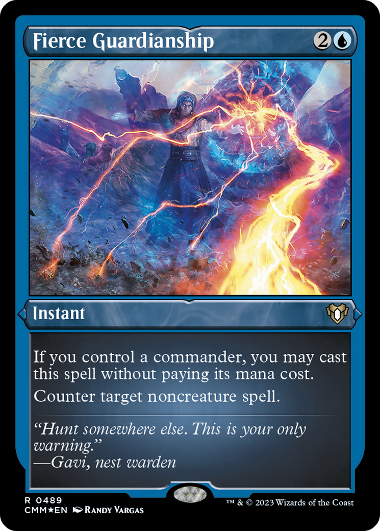 Fierce Guardianship (Foil Etched) [Commander Masters] | Mega City Incorporated