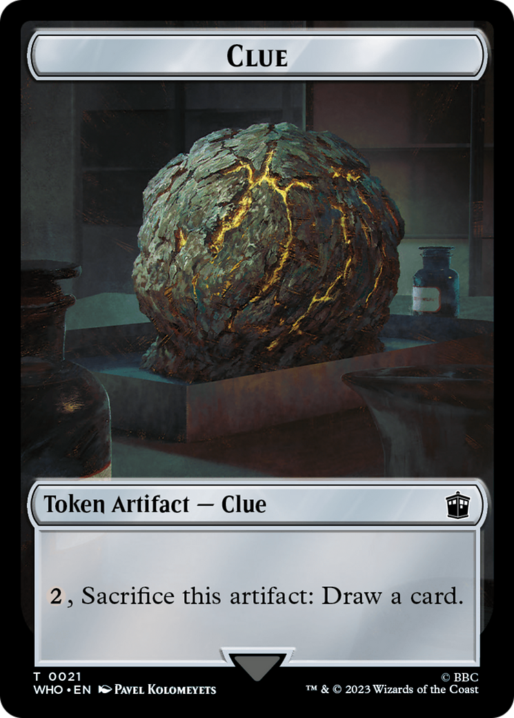 Alien Angel // Clue (0021) Double-Sided Token [Doctor Who Tokens] | Mega City Incorporated