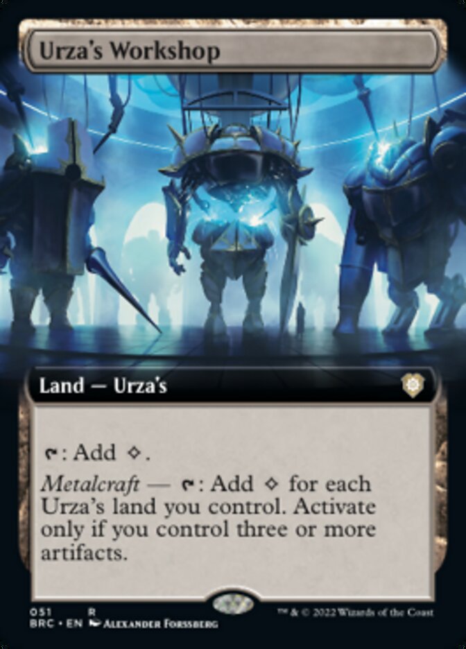 Urza's Workshop (Extended Art) [The Brothers' War Commander] | Mega City Incorporated