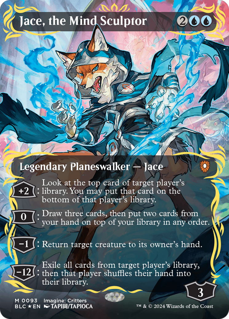 Jace, the Mind Sculptor (Borderless) (Raised Foil) [Bloomburrow Commander] | Mega City Incorporated