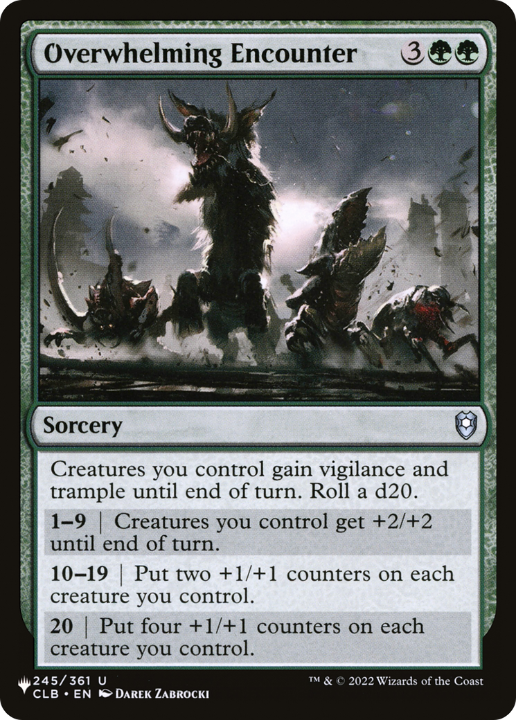 Overwhelming Encounter [The List] | Mega City Incorporated