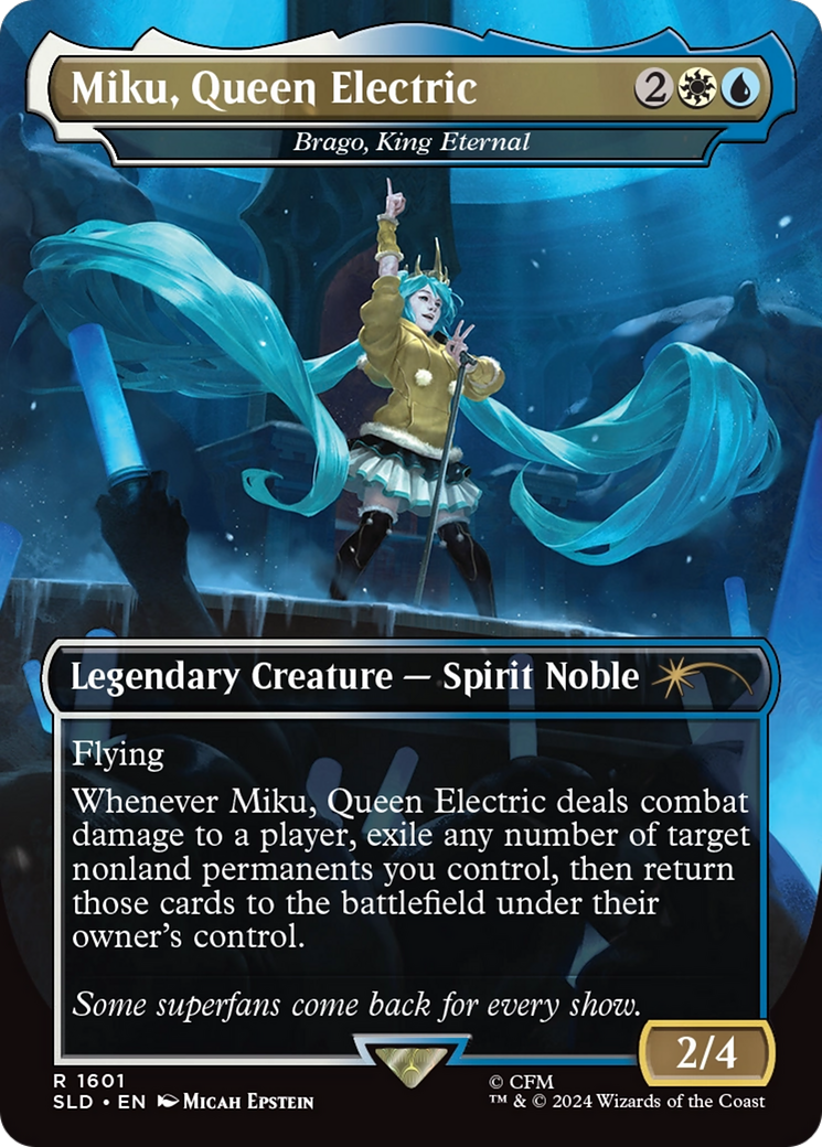 Miku, Queen Electric - Brago, King Eternal (Rainbow Foil) [Secret Lair Drop Series] | Mega City Incorporated