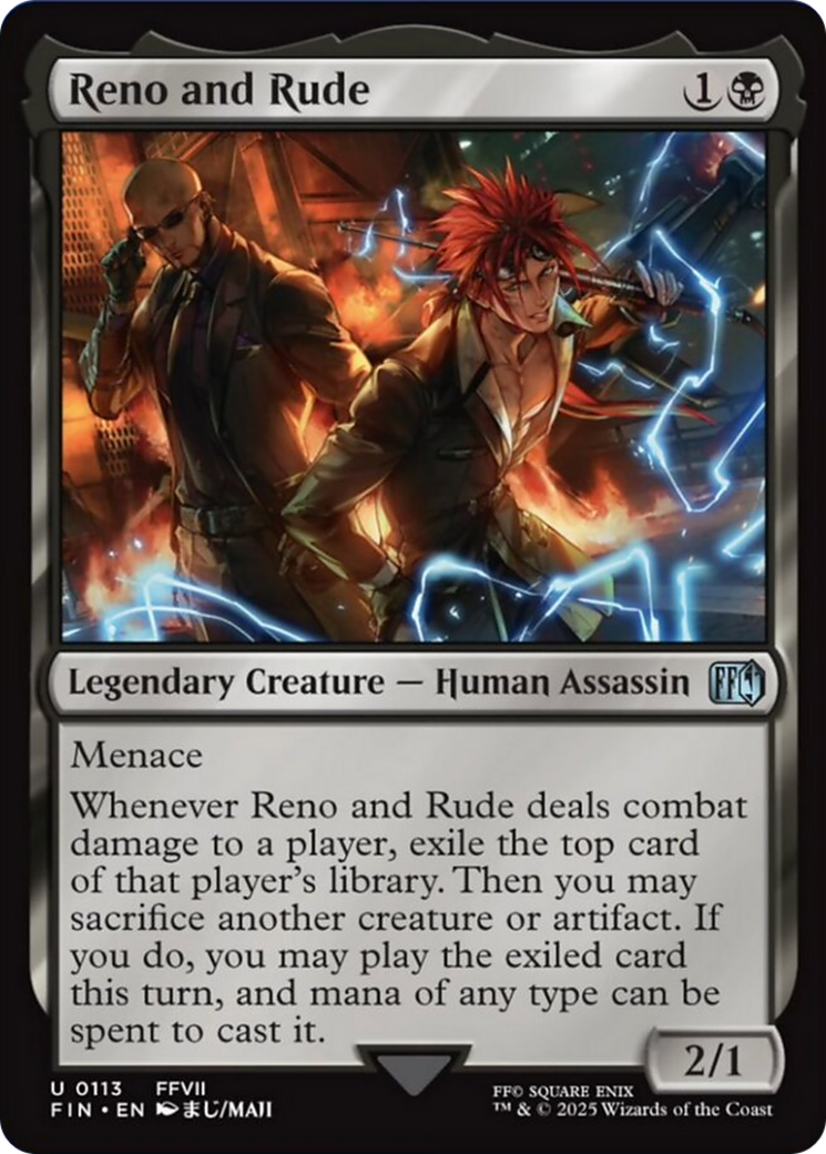 Reno and Rude [FINAL FANTASY] | Mega City Incorporated