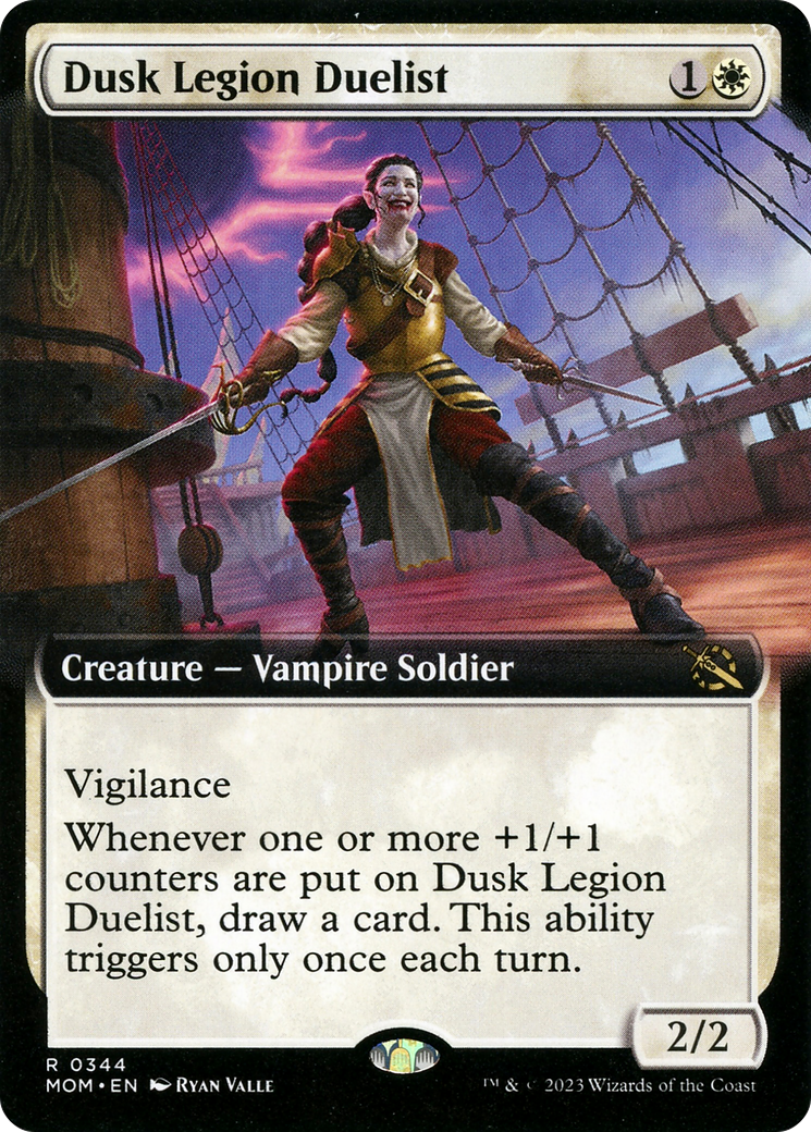 Dusk Legion Duelist (Extended Art) [March of the Machine] | Mega City Incorporated