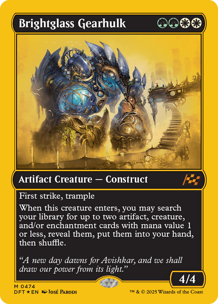 Brightglass Gearhulk (First-Place Foil) [Aetherdrift] | Mega City Incorporated