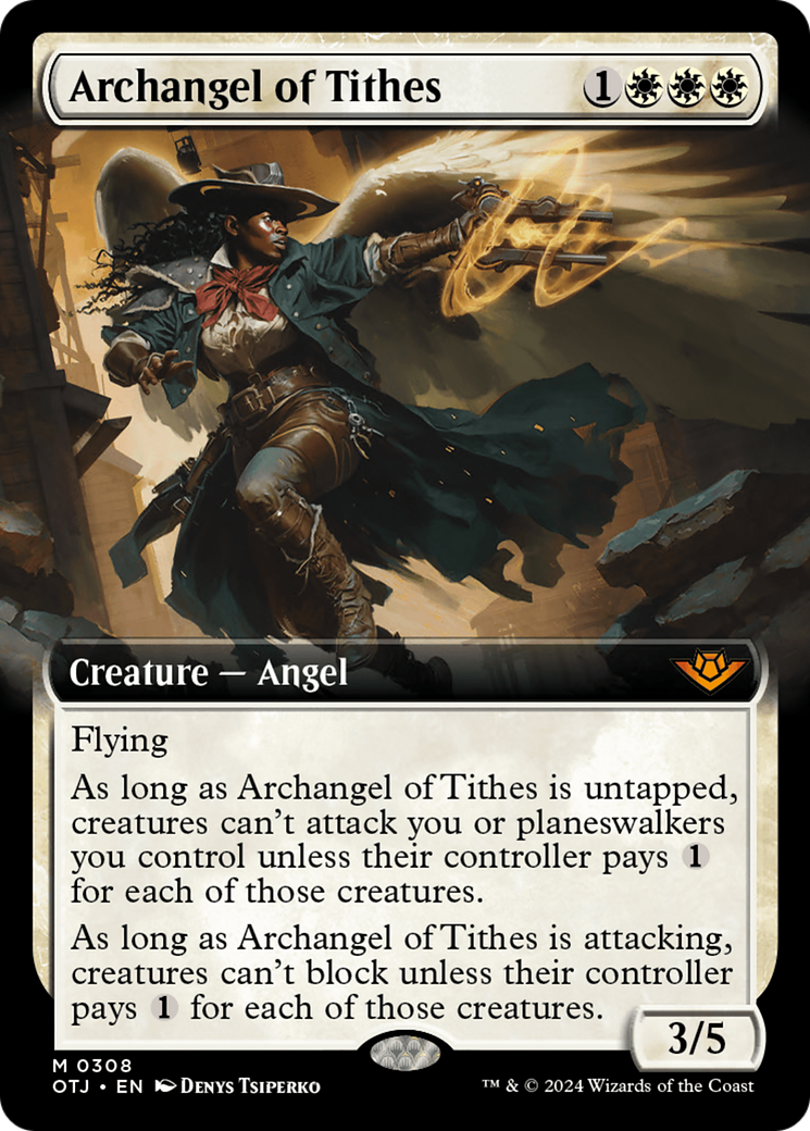 Archangel of Tithes (Extended Art) [Outlaws of Thunder Junction] | Mega City Incorporated