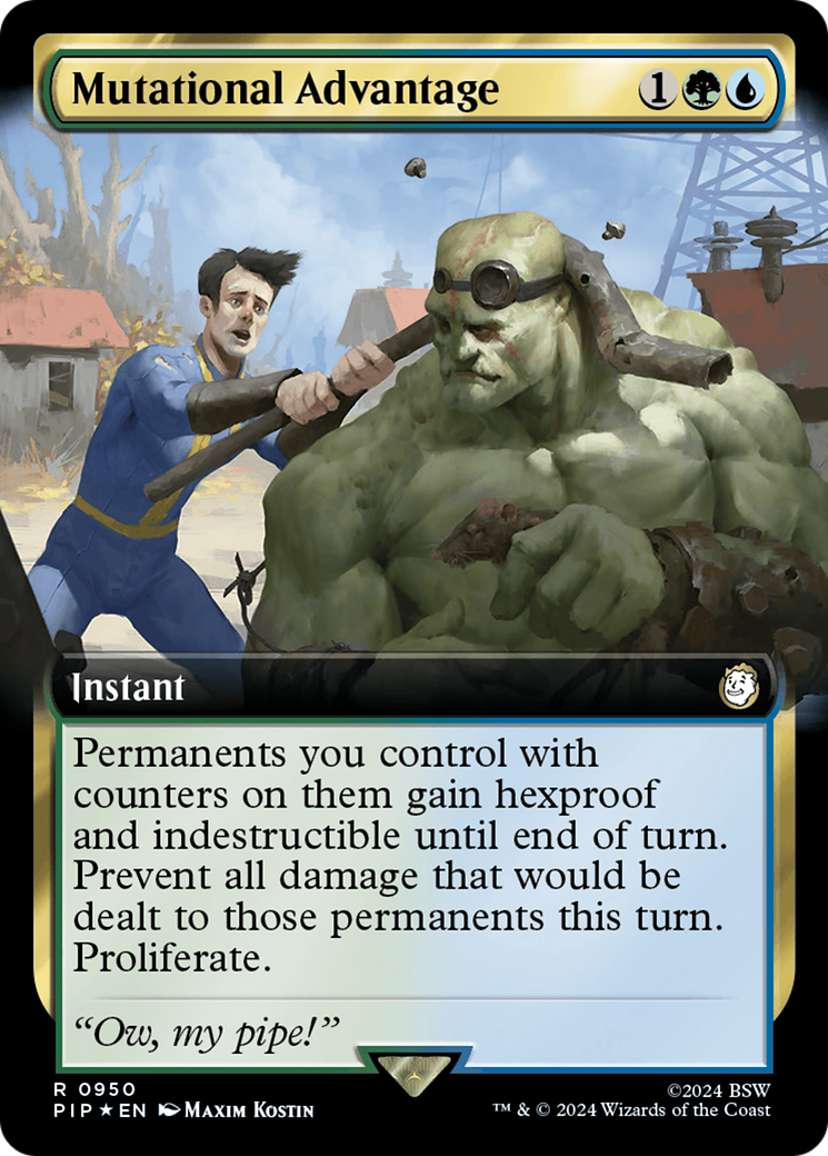 Mutational Advantage (Extended Art) (Surge Foil) [Fallout] | Mega City Incorporated