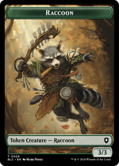 Rat // Raccoon Double-Sided Token [Bloomburrow Commander Tokens] | Mega City Incorporated