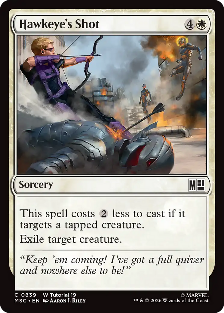 Hawkeye's Shot (0839) [Marvel Super Heroes Commander] | Mega City Incorporated