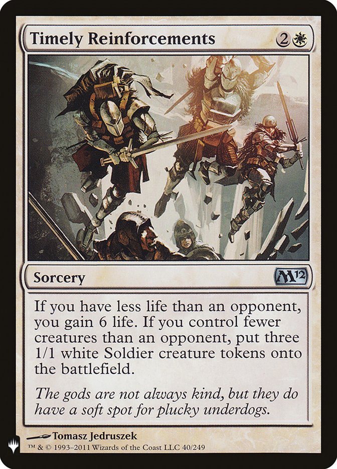 Timely Reinforcements [Mystery Booster] | Mega City Incorporated