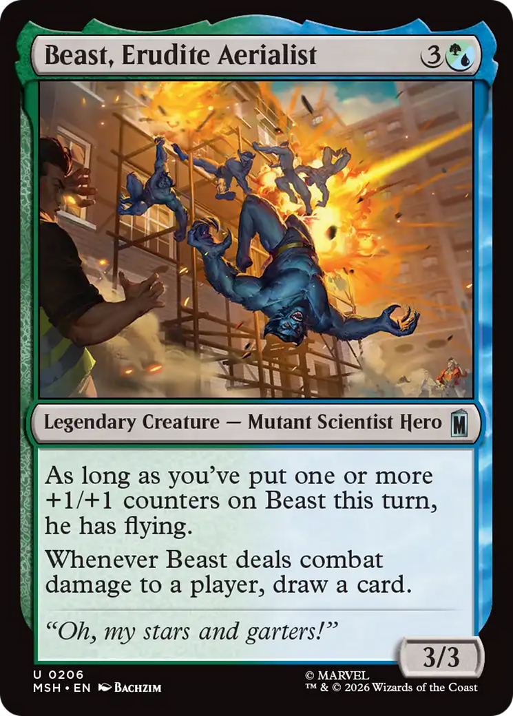 Beast, Erudite Aerialist [Marvel Super Heroes] | Mega City Incorporated