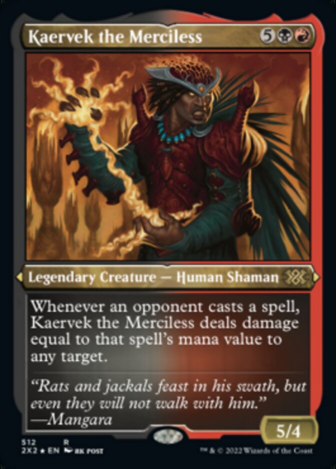 Kaervek the Merciless (Foil Etched) [Double Masters 2022] | Mega City Incorporated