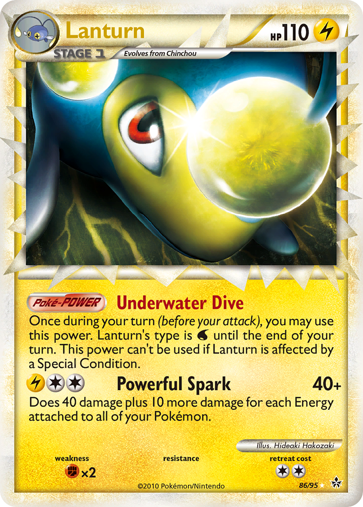 Lanturn (86/95) [HeartGold & SoulSilver: Unleashed] | Mega City Incorporated