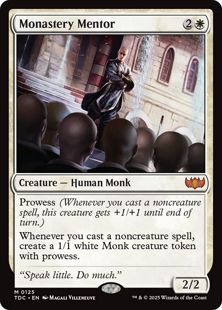 Monastery Mentor [Tarkir: Dragonstorm Commander] | Mega City Incorporated