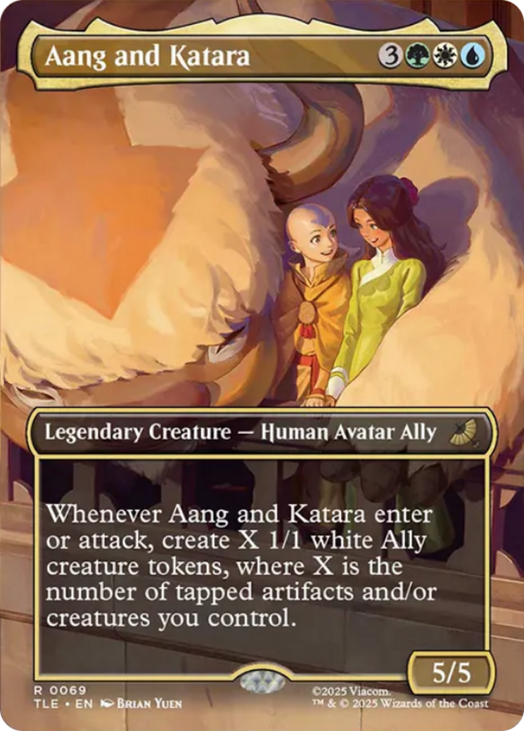 Aang and Katara (Borderless) [Avatar: The Last Airbender: Eternal-Legal] | Mega City Incorporated