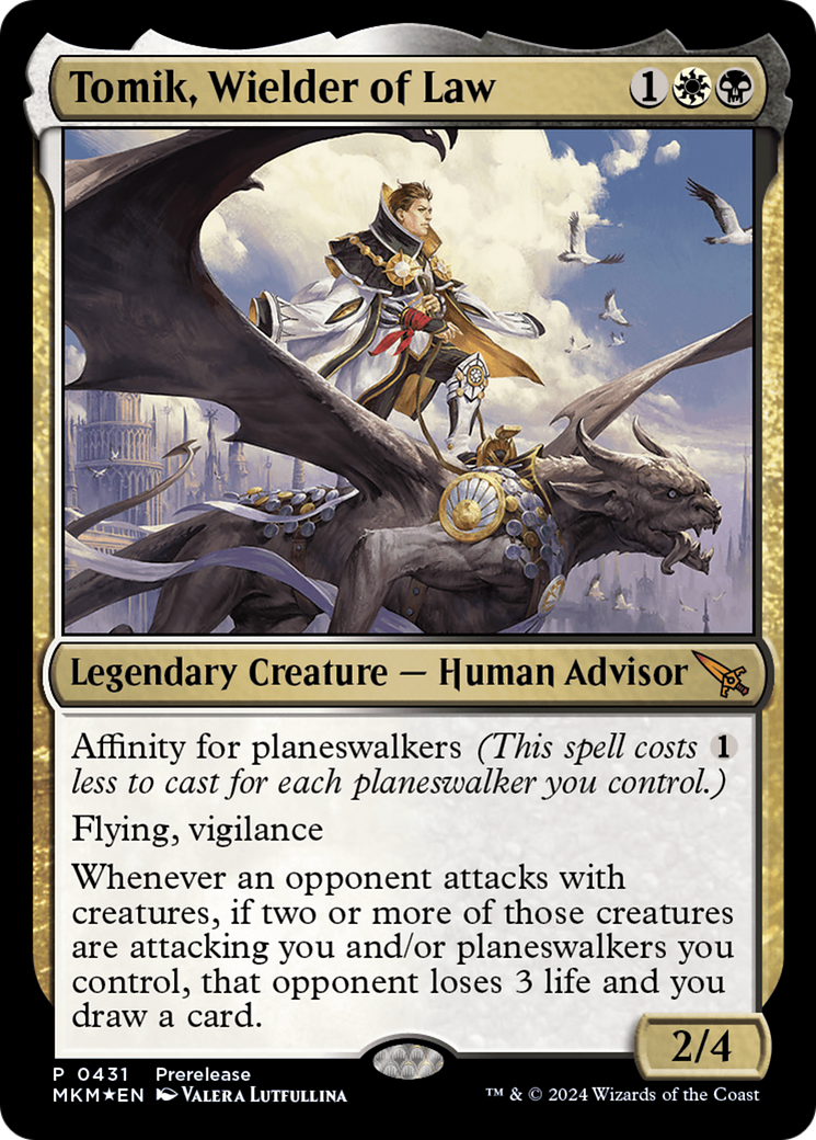 Tomik, Wielder of Law [Murders at Karlov Manor Prerelease Promos] | Mega City Incorporated