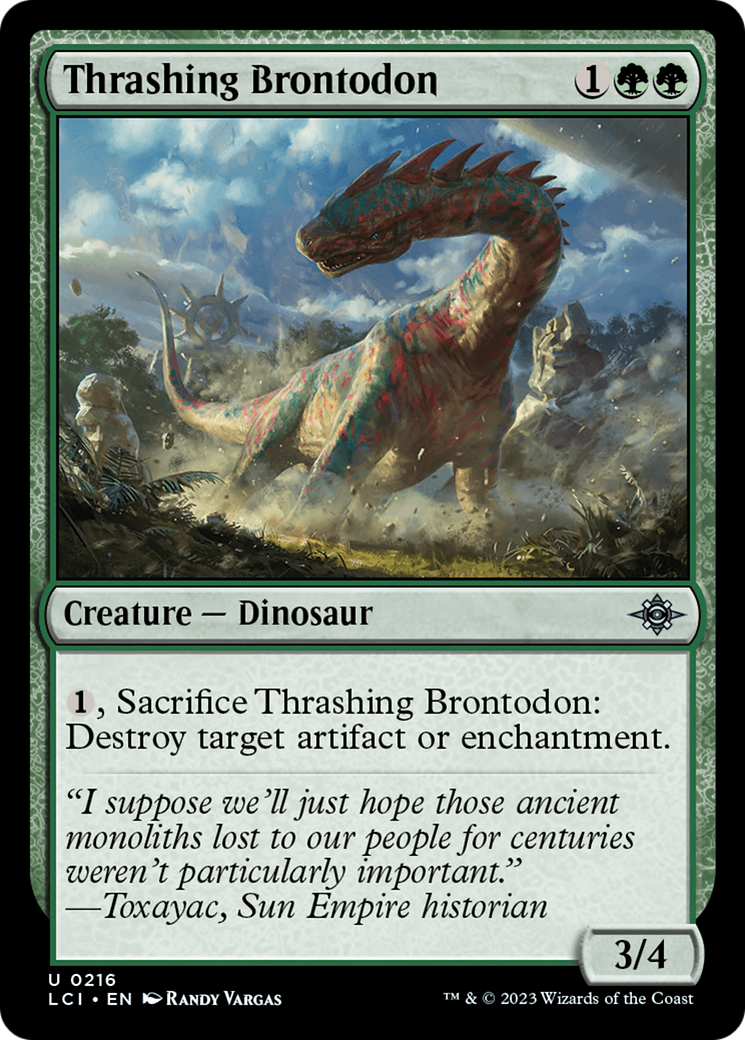 Thrashing Brontodon [The Lost Caverns of Ixalan] | Mega City Incorporated