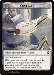 Contract // Copy Double-Sided Token [Secrets of Strixhaven Commander Tokens] | Mega City Incorporated