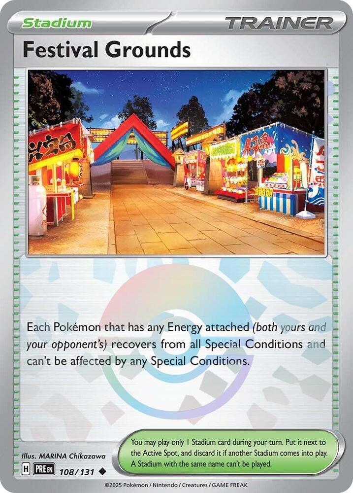 Festival Grounds (108/131) (Poke Ball Pattern) [Scarlet & Violet: Prismatic Evolutions] | Mega City Incorporated