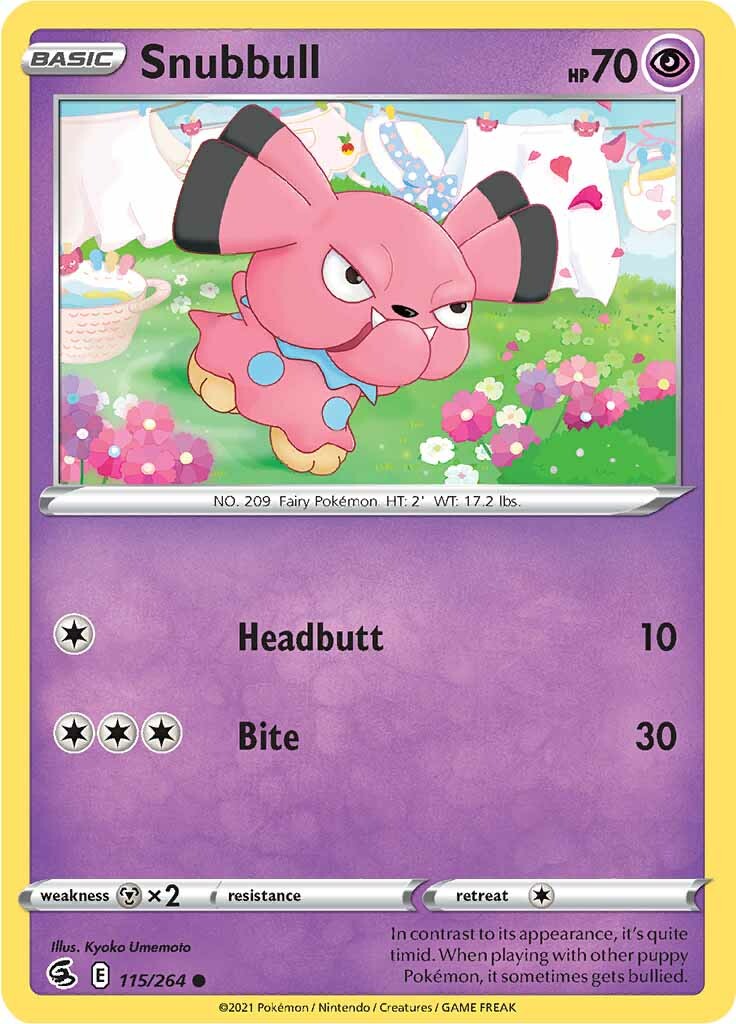 Snubbull (115/264) [Sword & Shield: Fusion Strike] | Mega City Incorporated