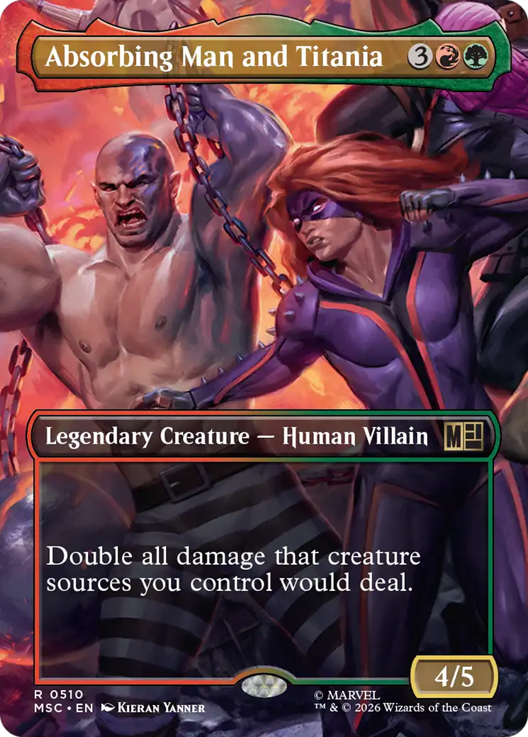 Absorbing Man and Titania (Borderless) [Marvel Super Heroes Commander] | Mega City Incorporated