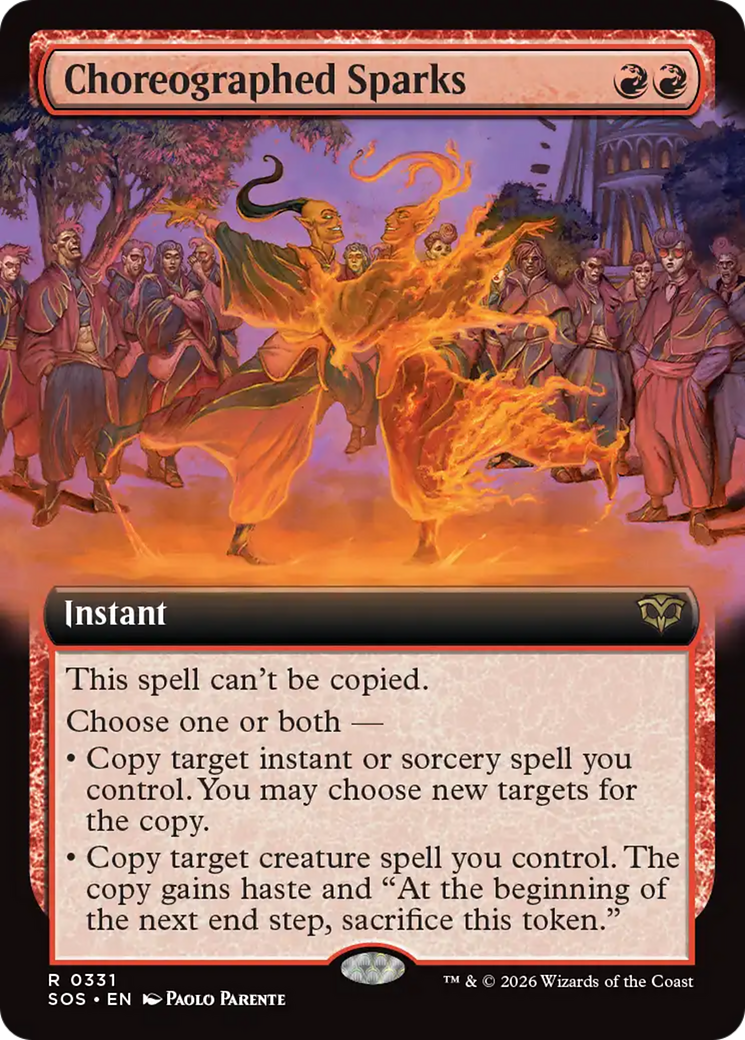 Choreographed Sparks (Extended Art) [Secrets of Strixhaven] | Mega City Incorporated