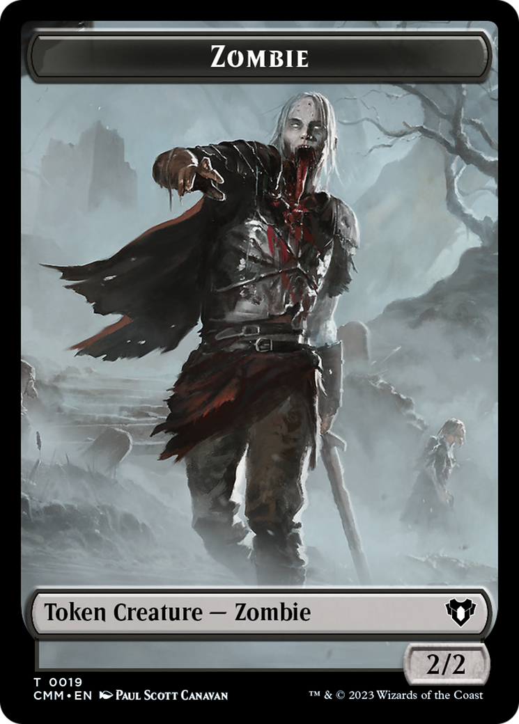 Zombie Token (19) [Commander Masters Tokens] | Mega City Incorporated