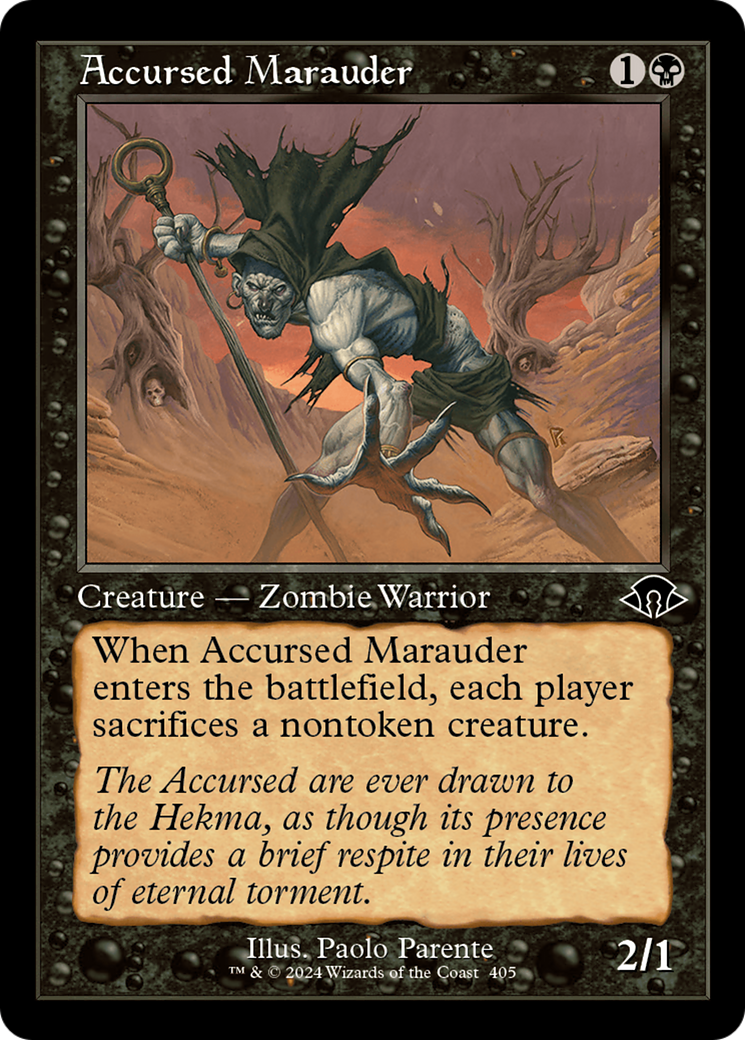 Accursed Marauder (Retro Frame) [Modern Horizons 3] | Mega City Incorporated