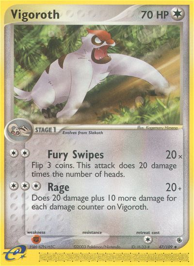 Vigoroth (47/109) [EX: Ruby & Sapphire] | Mega City Incorporated