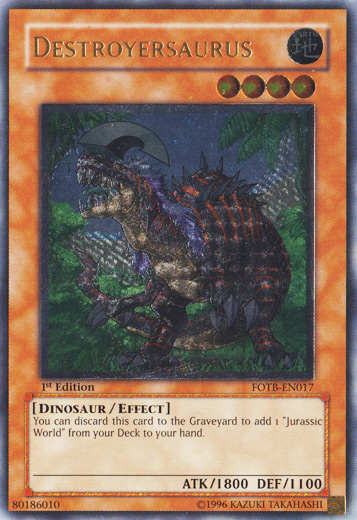Destroyersaurus [FOTB-EN017] Ultimate Rare | Mega City Incorporated