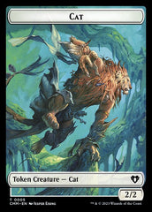Spirit (0010) // Cat (0005) Double-Sided Token [Commander Masters Tokens] | Mega City Incorporated